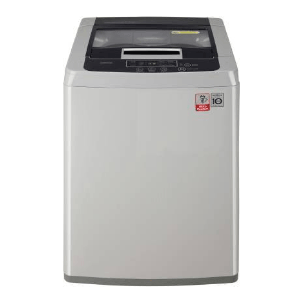 LG T7585NDDLGA 6.5 kg Inverter Fully-Automatic Top Loading Washing Machine (Silver)