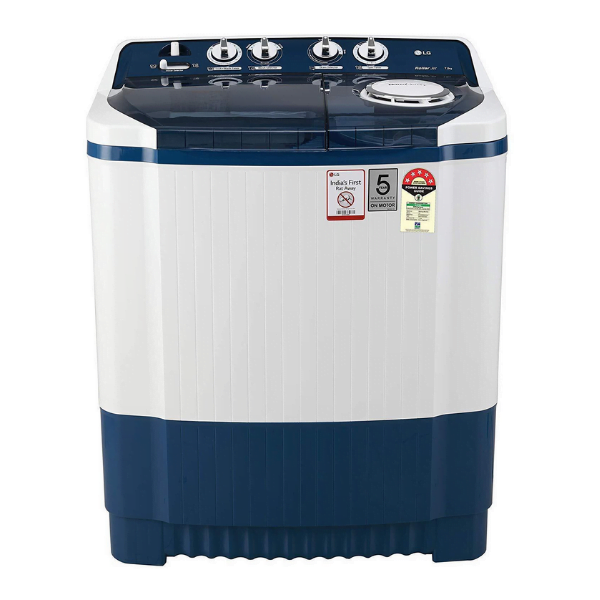 LG P7535SBMZ, 7.5 Kg 5 Star Semi-Automatic Top Loading Washing Machine (Dark Blue)