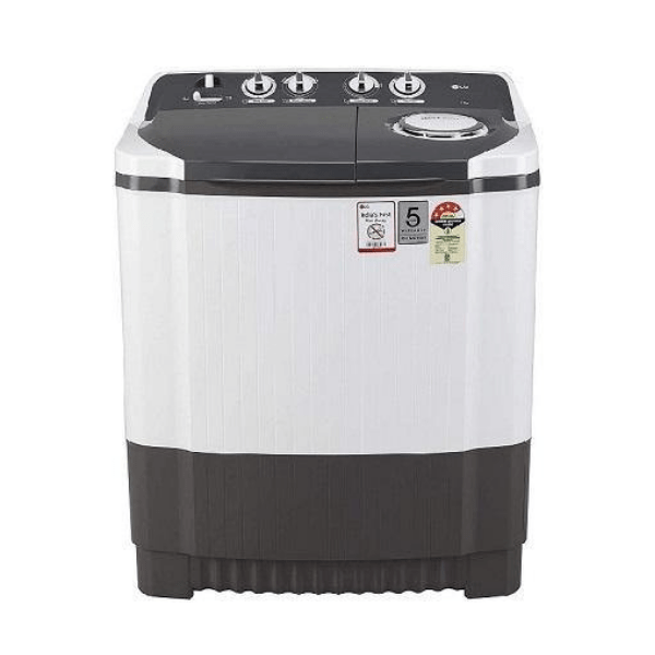 LG P7020NGAY 7 Kg 4 Star Semi-Automatic Washing Machine (Dark Gray, Collar scrubber)