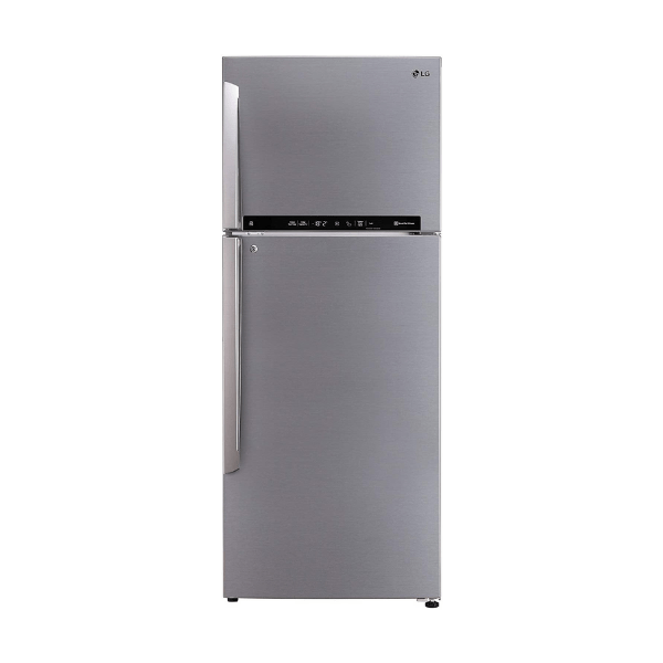 LG GL-T502FPZU (471 L) 2 Star LG ThinQ(Wi-Fi) Inverter Linear Frost-Free Double-Door Refrigerator, Shiny Steel