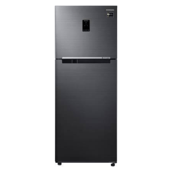 Samsung RT39R553EBS/TL, 394 L 3 Star Inverter Frost-Free Double Door Refrigerator (Black Inox)