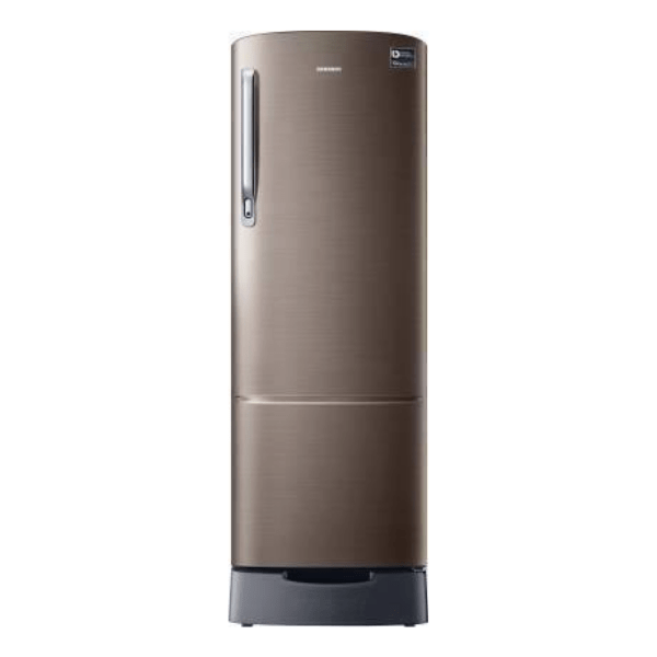 Samsung RR26T389YDX/HL, 255 L Direct Cool Single Door 3 Star (2020) Refrigerator with Base Drawer (Luxe Brown)