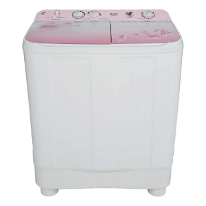 Haier 8 Kg Semi-Automatic Top Loading Washing Machine (HTW80-1159, Pink)