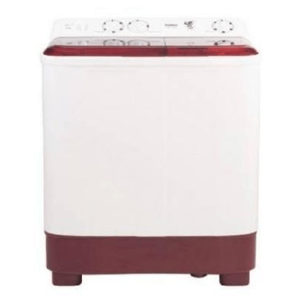 Haier 6.5 Kg Semi-Automatic Top Loading Washing Machine (HTW65-1187BT, Burgundy)
