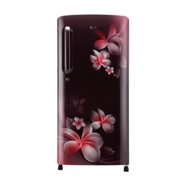 LG GL-B201ARGY 190 L 4 Star Direct Cool Single Door Smart Inverter Compressor Refrigerator Ruby Glow