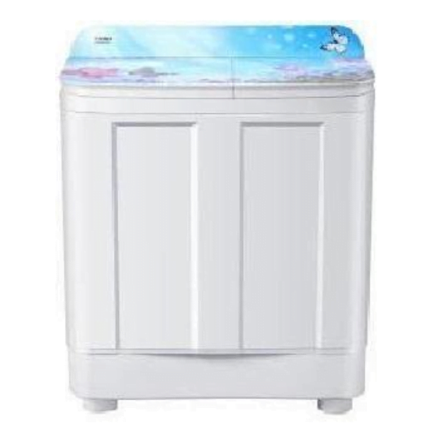 Haier HTW95-178 9.5 Kg Semi-Automatic Washing Machine, Blue Floral