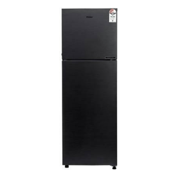 Haier HRF-2783BKS-E 258 L 3 Star Frost Free Double Door Refrigerator Black Brushline