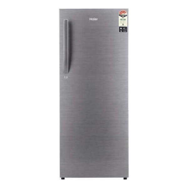 Haier HRD-2203BS-E, 220 L 3 Star Direct Cool Single Door Refrigerator(Brushline Silver)
