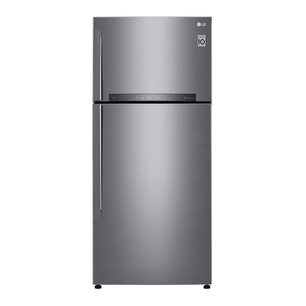 LG 516 L 3 Star Inverter Frost-Free Double Door Refrigerator (GN-H602HLHQ, Shiny Steel)