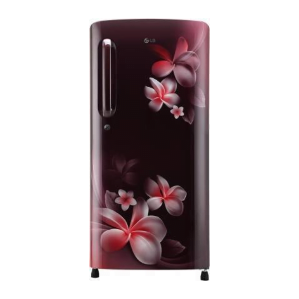 LG GL-B201ASPY, 190 L 4 Star Inverter Direct-Cool Single Door Refrigerator (Scarlet Plumeria)