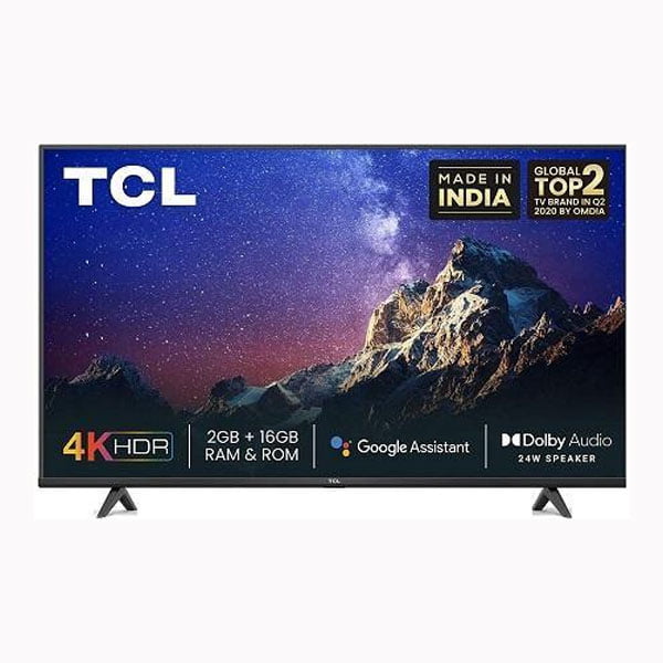 TCL 165.1 cm (65 inches) 4K Ultra HD Android Smart LED TV (65P615)