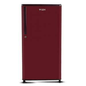 GEM (‎GRDN-2052BRTC) 180 L 2 Star Single Door Refrigerator, Plain Red